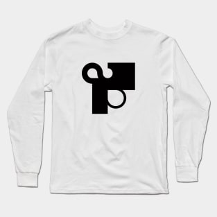 Black and White Contraption Q2 Long Sleeve T-Shirt